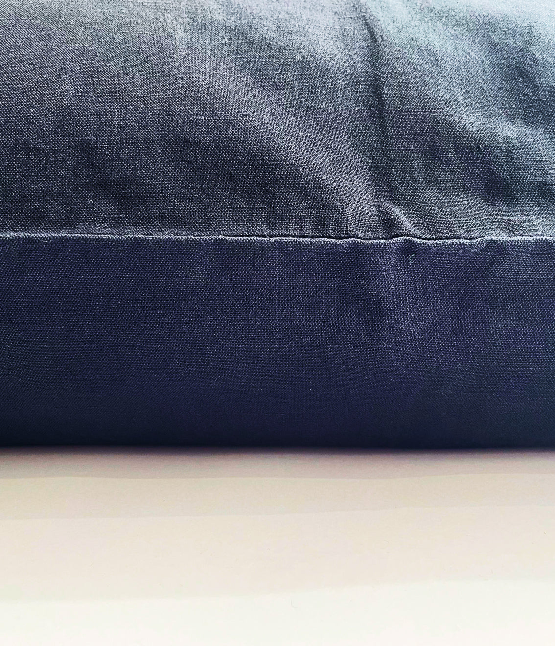 Navy and Black Pillow Case